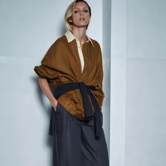 Zara Oversized linen Jacket - Picture 2 of 10